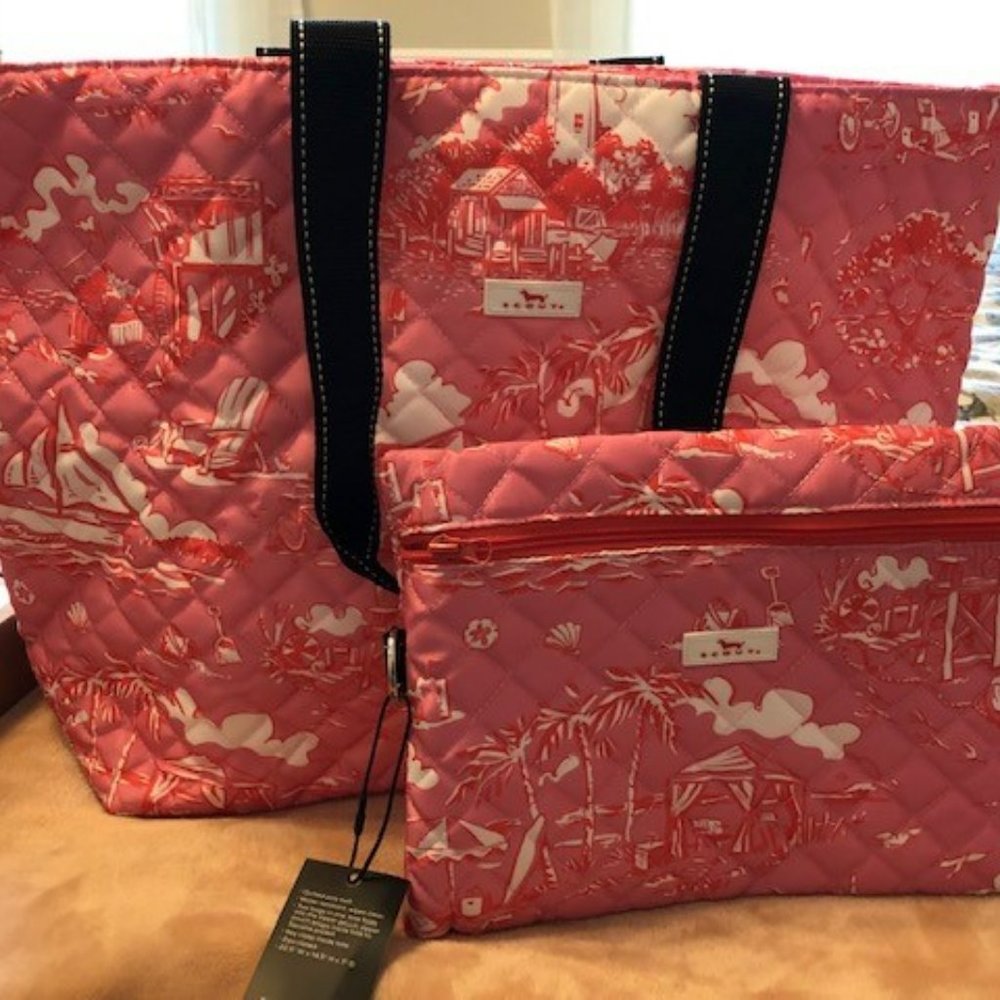 Scout Plus 1 foldable travel bag - pink toile